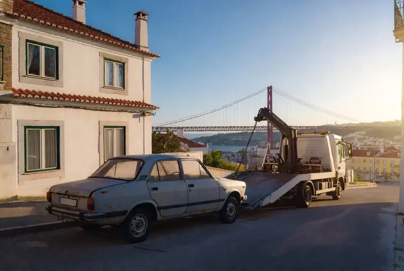 Recolha de veículo em fim de vida na Grande Lisboa pela New Tec Recycling
